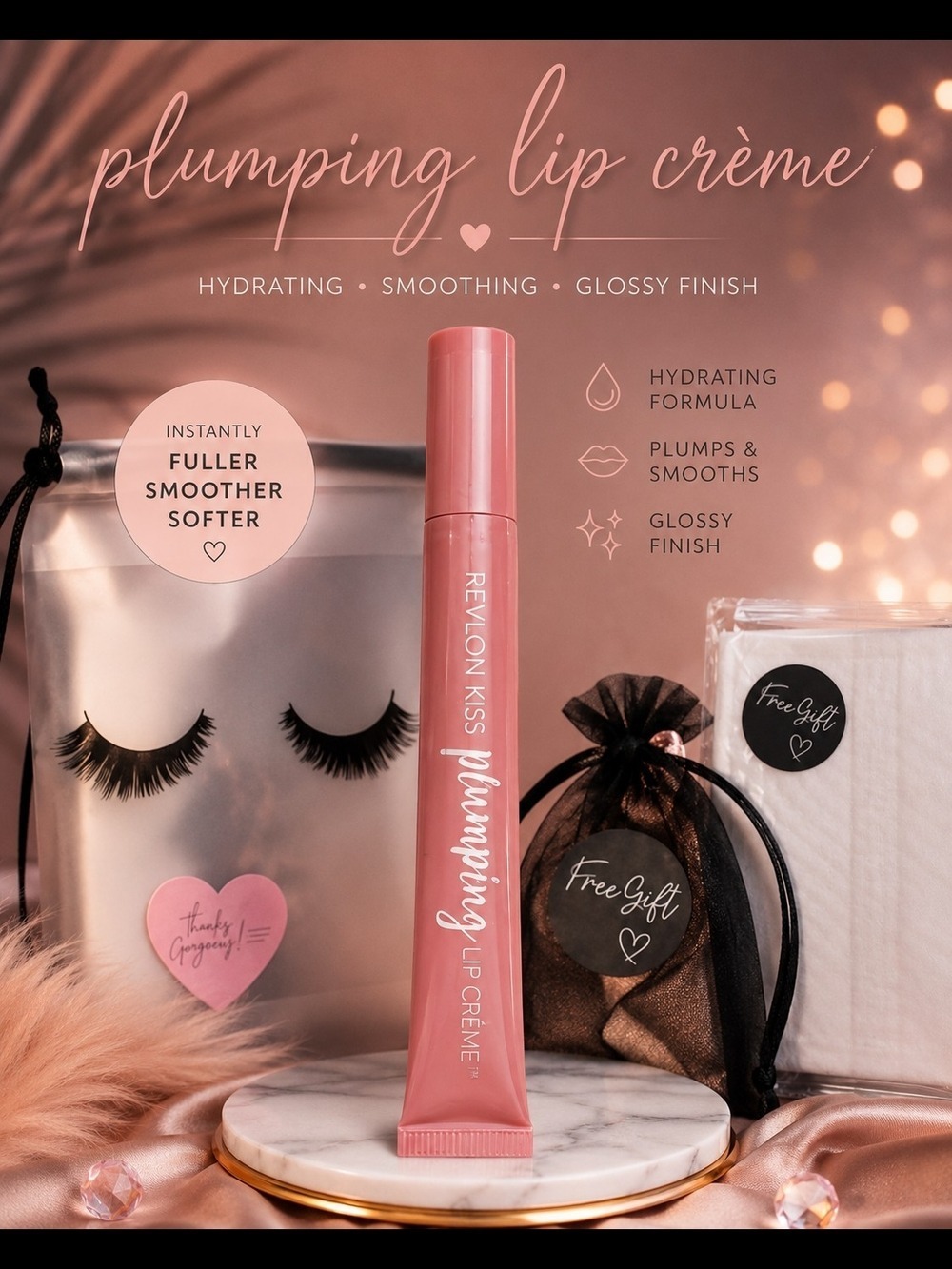 Revlon Soft Rose Plumping Lip Creme Gloss